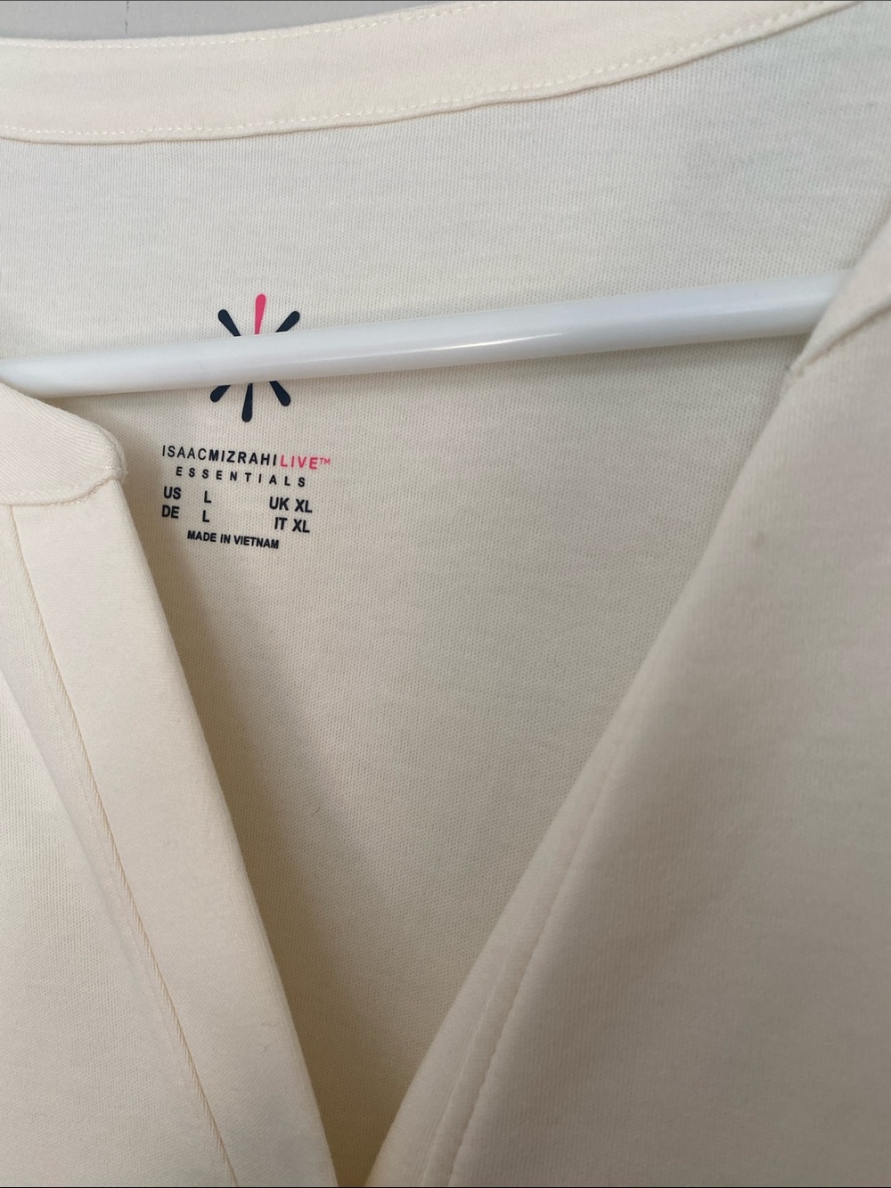 Essentials Cream Button-Front Long Cardigan - Picture 2 of 2